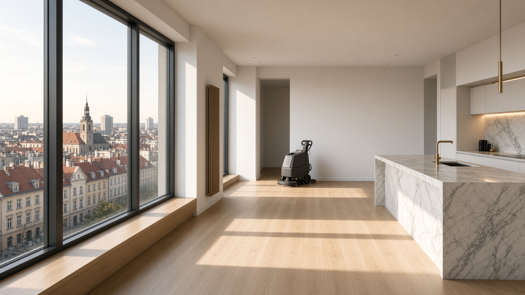 Wykończone mieszkanie przygotowane do odbioru przez BuildClean